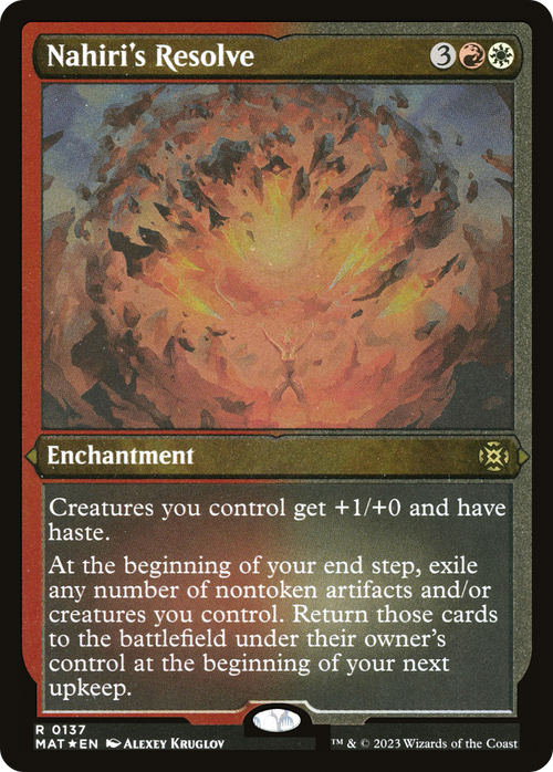 Nahiri's Resolve (Foil Etched) (MAT-137) - March of the Machine: The Aftermath Foil