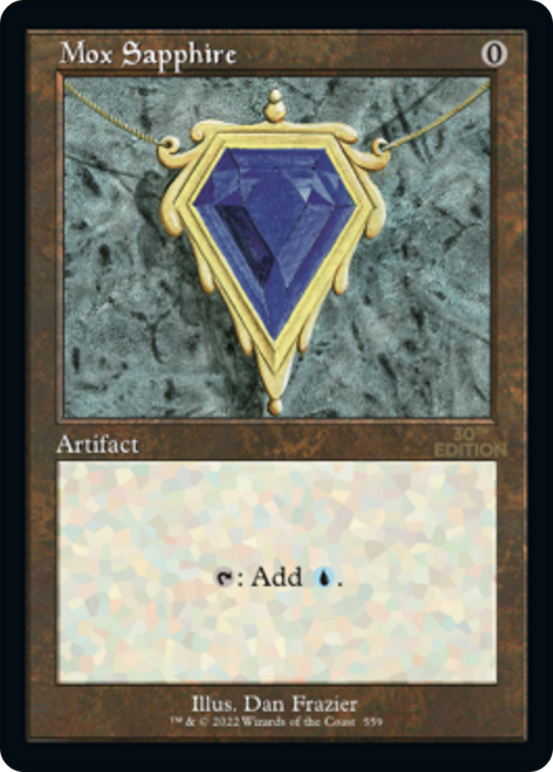 Mox Sapphire (Retro Frame) (30A-559) - 30th Anniversary Edition