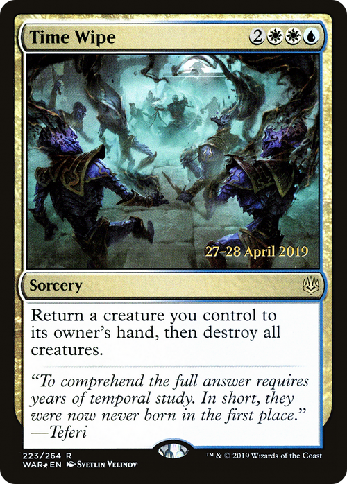 Time Wipe (PRE-223S) - War of the Spark Promos Foil