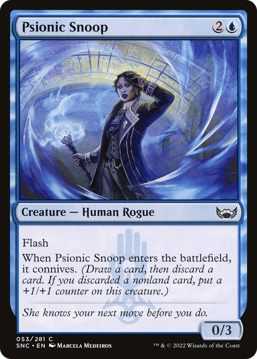 Psionic Snoop (SNC-053) - Streets of New Capenna Foil