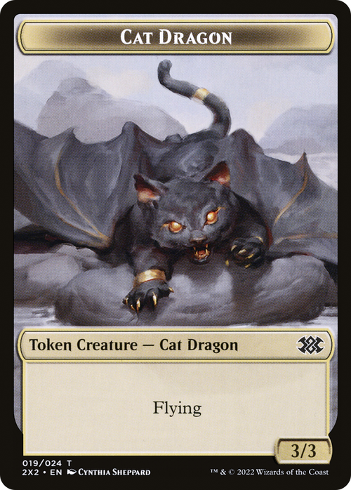 Cat Dragon (T2X2-019) - Double Masters 2022 Tokens