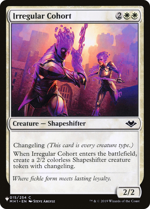 Irregular Cohort (LIST-015/254) - The List