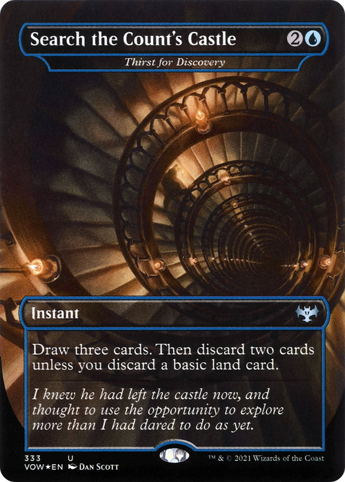 Search the Count's Castle - Thirst for Discovery (VOW-333) - Innistrad: Crimson Vow / Search the Count's Castle (Borderless)