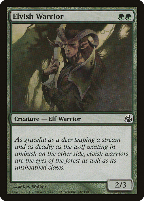 Elvish Warrior (MOR-120) - Morningtide Foil