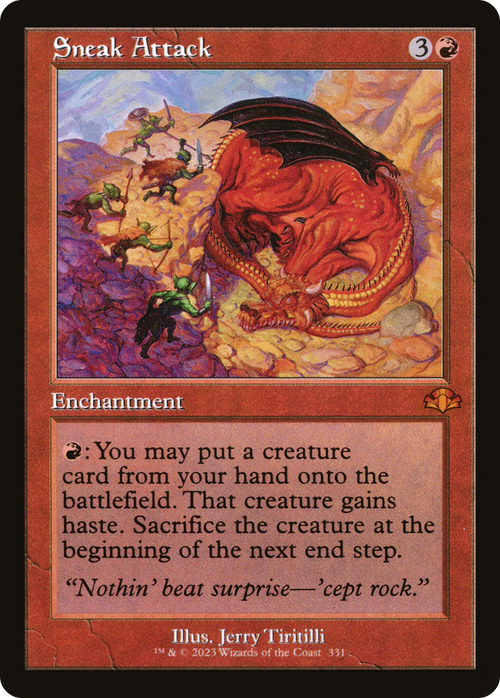 Sneak Attack (Retro Frame) (DMR-331) - Dominaria Remastered