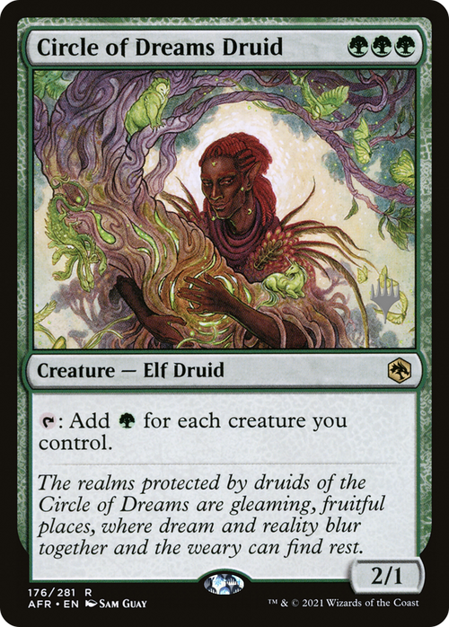 Circle of Dreams Druid (PPAFR-176P) - Adventures in the Forgotten Realms Promos