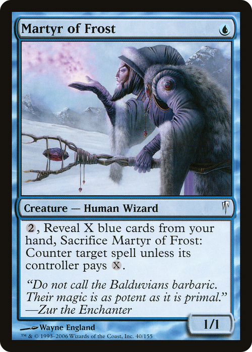 Martyr of Frost (CSP-040) - Coldsnap Foil