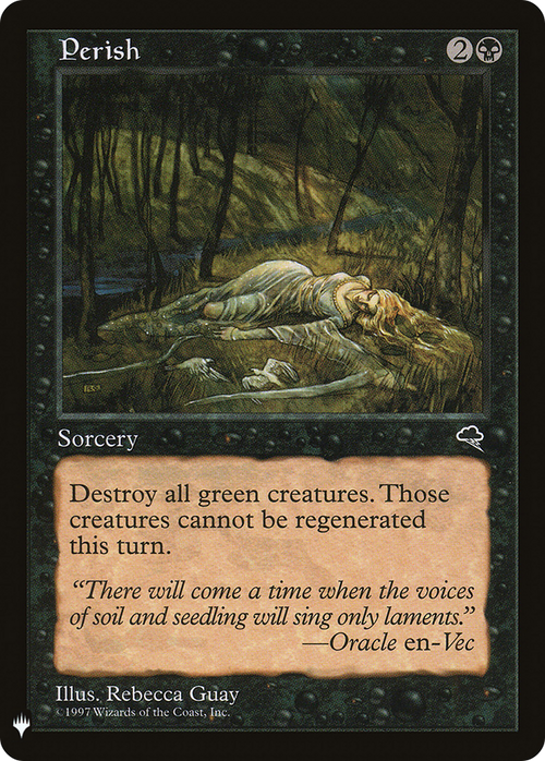 Perish (LIST-TMP-147) - The List