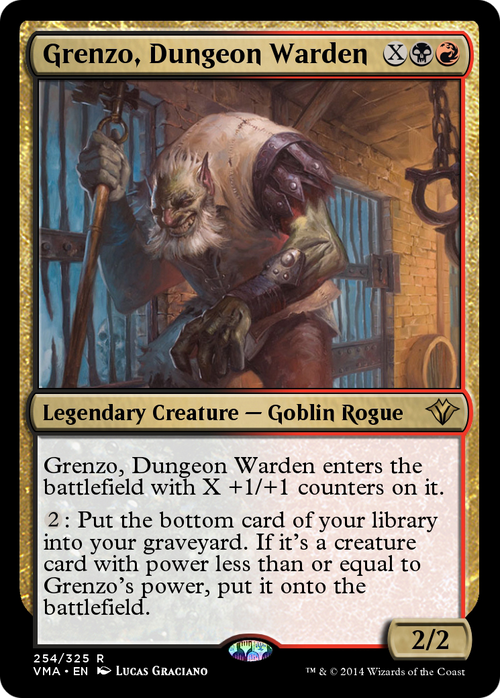 Grenzo, Dungeon Warden (VMA-254) - Vintage Masters Foil