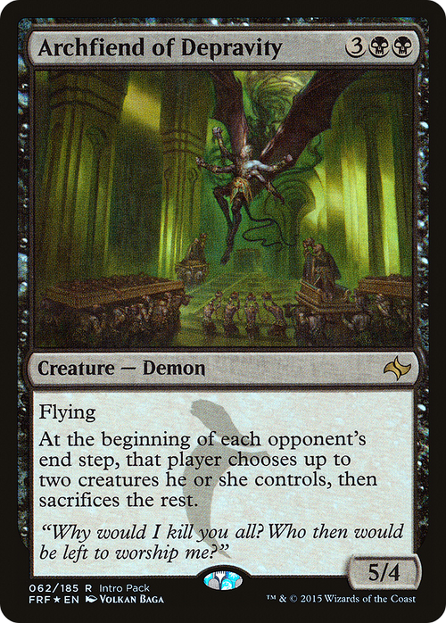 Archfiend of Depravity (UMP-062) - Fate Reforged Promos Foil