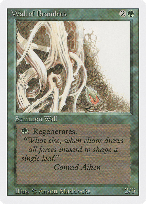 Wall of Brambles (3ED-) - Revised Edition
