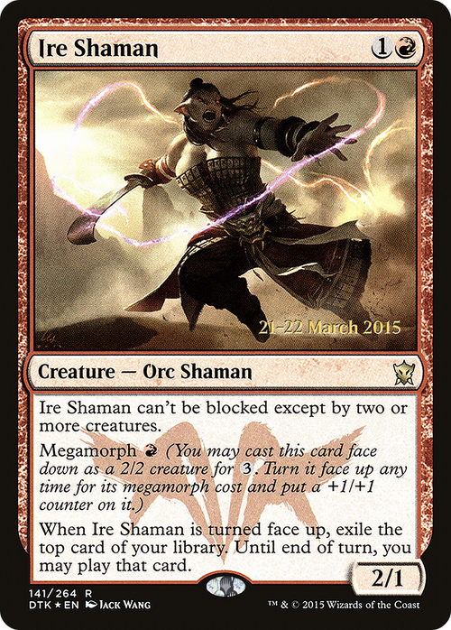 Ire Shaman (PRE-141S) - Dragons of Tarkir Promos Foil