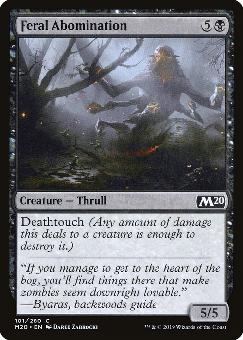 Feral Abomination (M20-101) - Core Set 2020