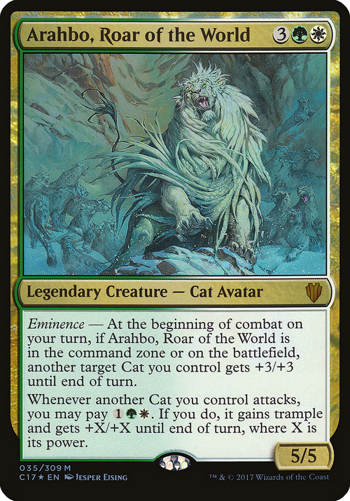 Arahbo, Roar of the World (Commander 2017) (OVER-035) - Commander 2017 Oversized Foil