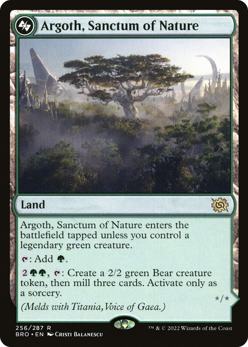 Argoth, Sanctum of Nature (BRO-256) - The Brothers' War