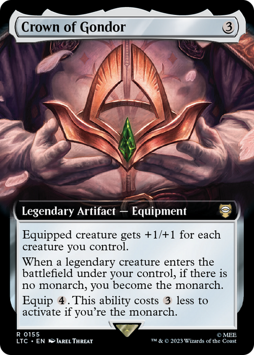 Crown of Gondor (Extended Art) (LTC-155) - Tales of Middle-earth Commander: (Extended Art) Foil