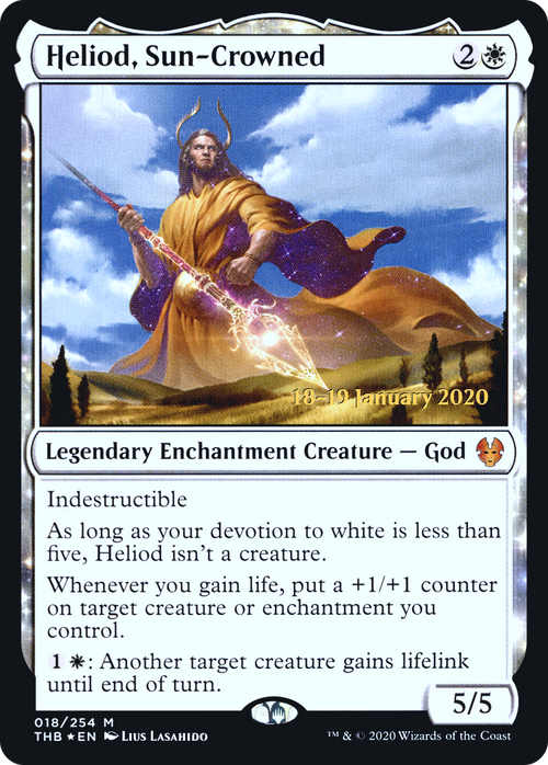 Heliod, Sun-Crowned (PRE-18S) - Theros Beyond Death Promos: (enchantment) Foil