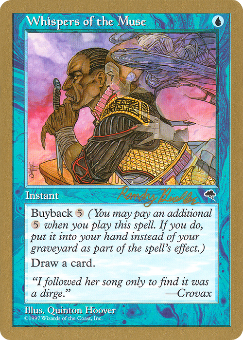 Whispers of the Muse - 1998 Randy Buehler (TMP) (WCD-) - World Championship Decks 1998