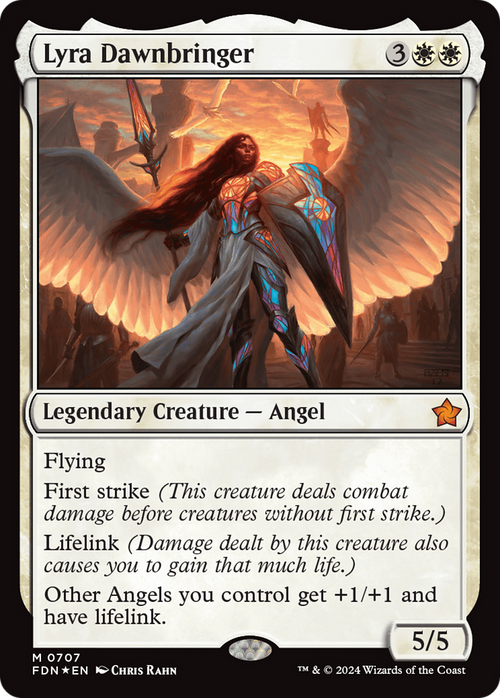 Lyra Dawnbringer (0707) (FDN-707) - Foundations Foil