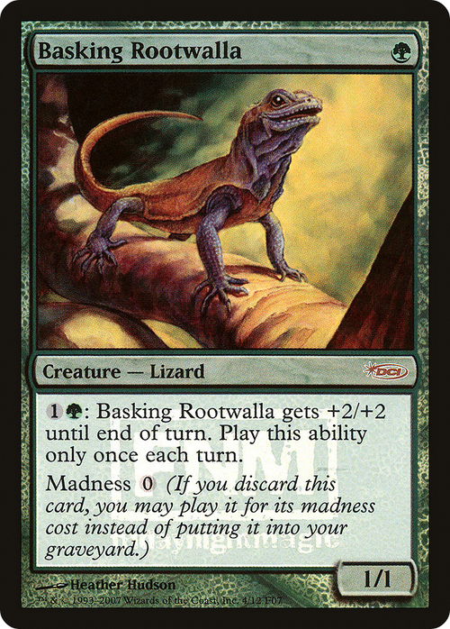 Basking Rootwalla (FNM-004) - Friday Night Magic 2007 Foil