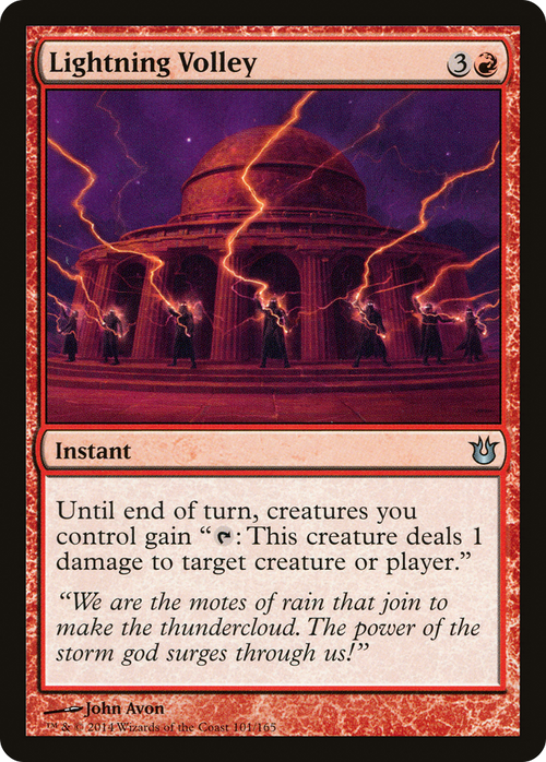Lightning Volley (BNG-101) - Born of the Gods Foil