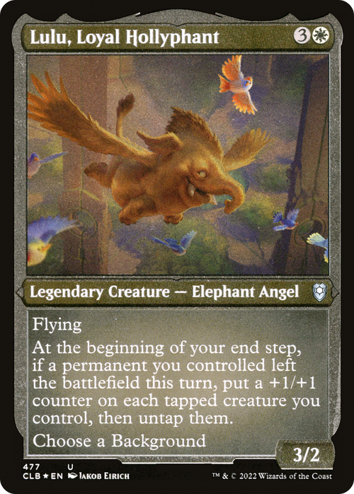 Lulu, Loyal Hollyphant (CLB-477) - Commander Legends: Battle for Baldur's Gate Foil