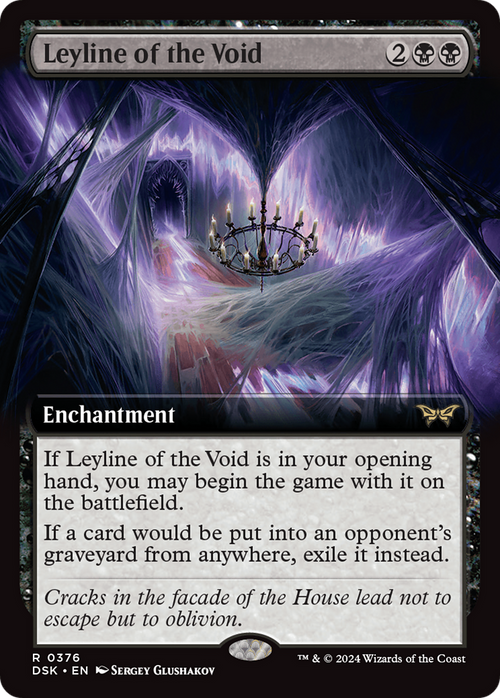 Leyline of the Void (Extended Art) (DSK-376) - Duskmourn: House of Horror: (Extended Art)