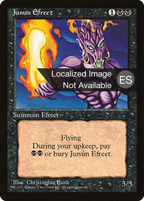 Junun Efreet (4BB-027) - Fourth Edition Foreign Black Border