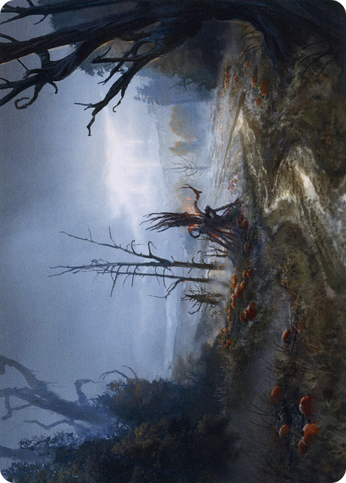 Overgrown Farmland // Overgrown Farmland (AMID-074) - Midnight Hunt Art Series (Borderless) Foil