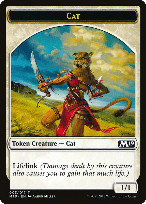 Cat Token (M19-003) - Core Set 2019 Tokens