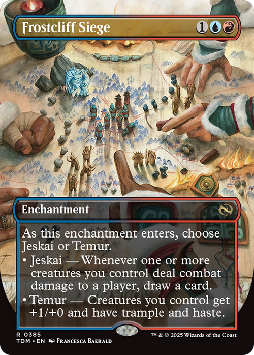 Frostcliff Siege (Borderless) (TDM-385) - Tarkir: Dragonstorm: (enchantment) Foil