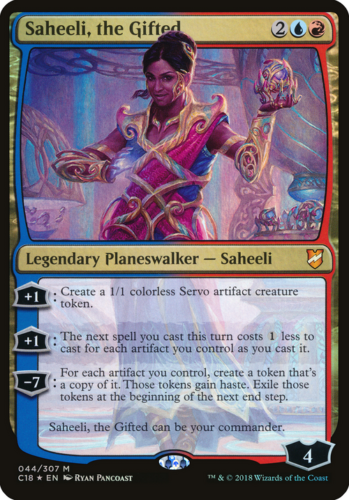Saheeli, the Gifted (Commander 2018) (OVER-044) - Commander 2018 Oversized Foil