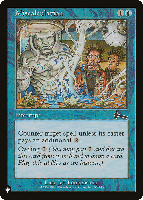 Miscalculation (LIST-36/143) - The List