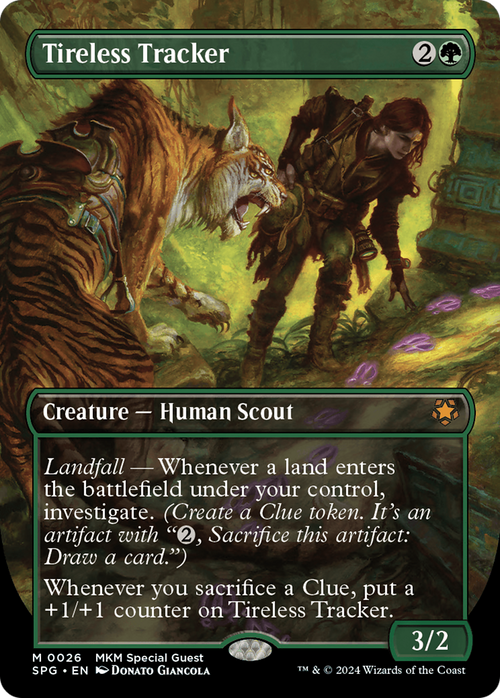 Tireless Tracker (Borderless) (SPG-026) - Special Guests Foil