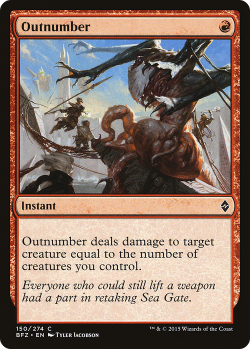 Outnumber (BFZ-150) - Battle for Zendikar