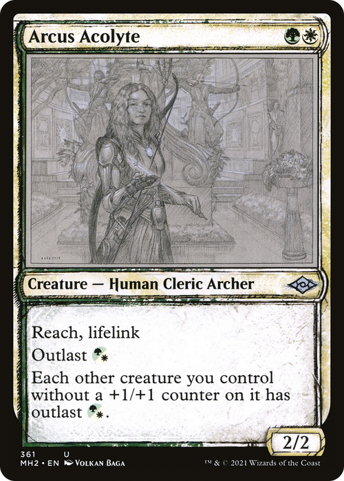 Arcus Acolyte (Showcase) (MH2-361) - Modern Horizons 2: (Showcase) Foil