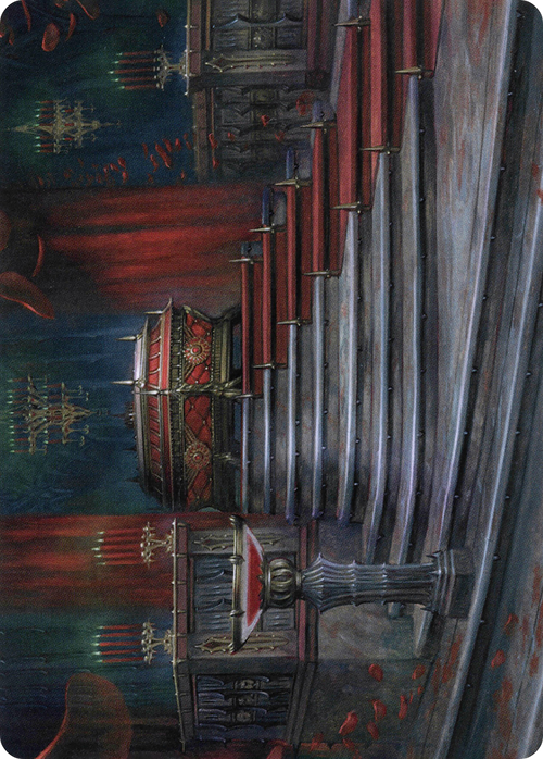 Edgar Markov's Coffin // Edgar Markov's Coffin (AVOW-060) - Crimson Vow Art Series (Borderless) Foil