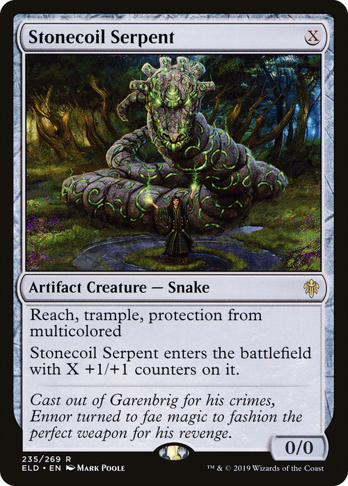 Stonecoil Serpent (ELD-235) - Throne of Eldraine Foil