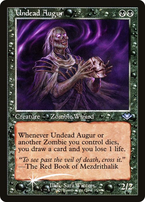 Undead Augur (Retro Frame) (MH1-015) - Modern Horizons 1 Timeshifts Foil