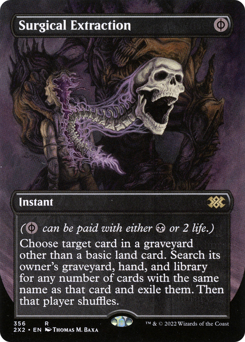 Surgical Extraction (Borderless) (2X2-356) - Double Masters 2022 Foil
