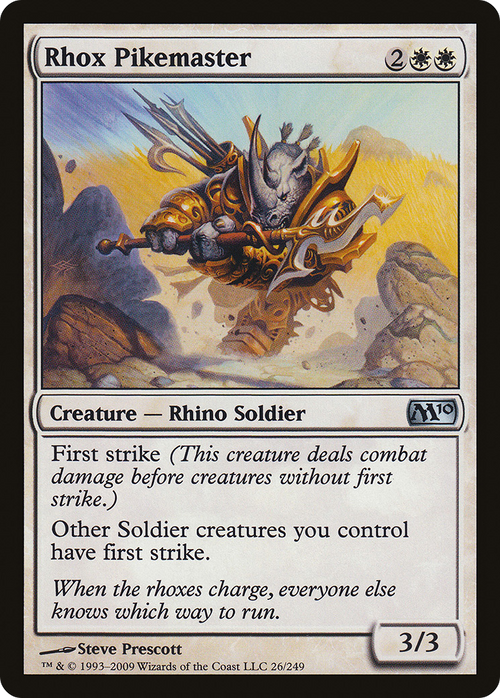 Rhox Pikemaster (M10-026) - Magic 2010 Foil