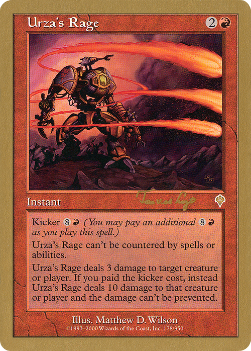 Urza's Rage - 2001 Tom van de Logt (INV) (WCD-) - World Championship Decks 2001