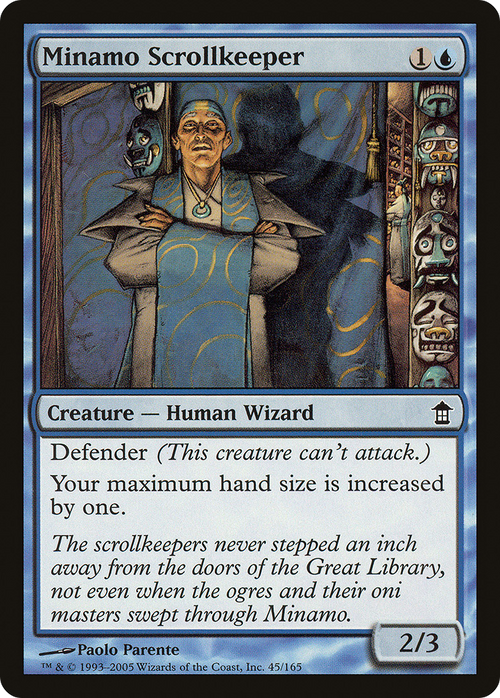 Minamo Scrollkeeper (SOK-045) - Saviors of Kamigawa Foil