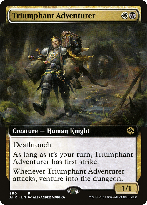Triumphant Adventurer (Extended Art) (AFR-390) - Adventures in the Forgotten Realms: (Extended Art) Foil
