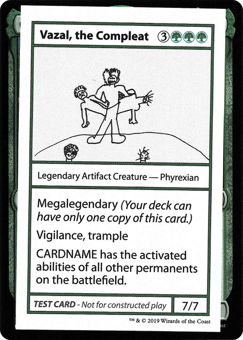 Vazal, the Compleat (No PW Symbol) (CMB1-085) - Mystery Booster Playtest Cards 2021