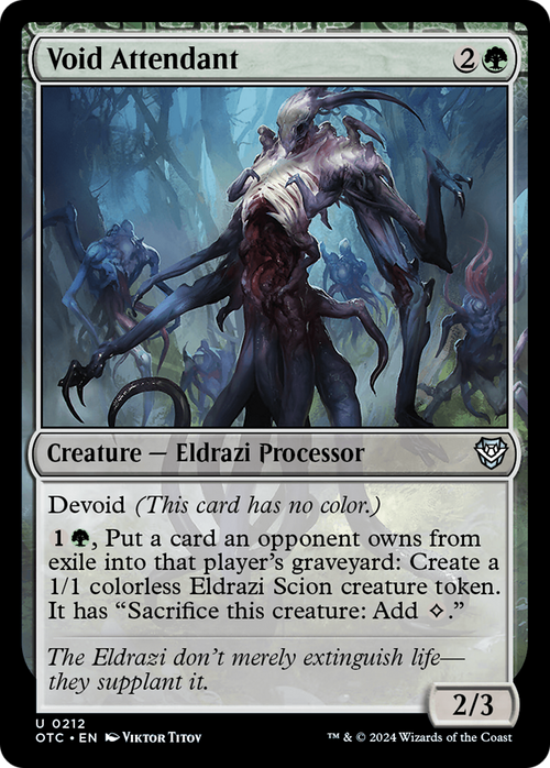 Void Attendant (OTC-212) - Outlaws of Thunder Junction Commander: (devoid)