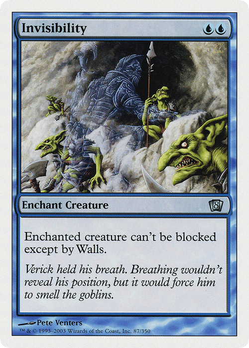 Invisibility (8ED-087) - 8th Edition Foil