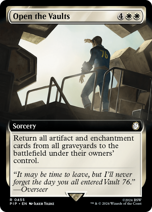 Open the Vaults (Extended Art) (PIP-455) - Fallout: (Extended Art) Foil
