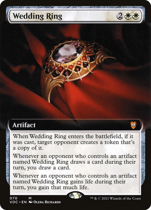 Wedding Ring (Extended Art) (VOC-070) - Crimson Vow Commander: (Extended Art)