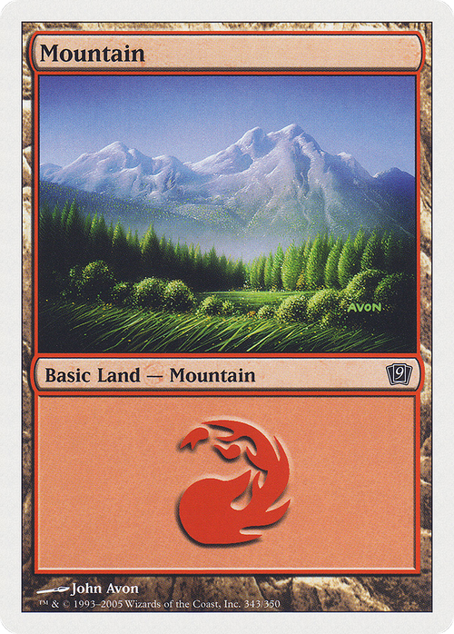 Mountain (343) (9ED-343) - 9th Edition
